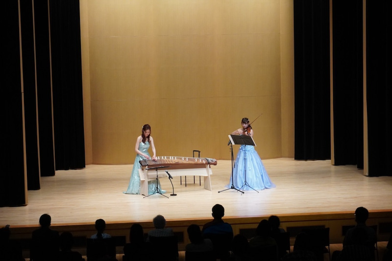 筝とヴァイオリンのミュージアムコンサート　岡山・倉敷の幼児教室　七田式三鈴学園